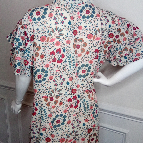 Olivia James The Label Delia Pleated Maxi Sundress with Flutter Sleeves - Picture 6 of 16